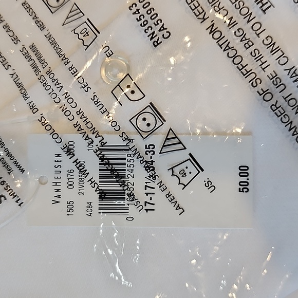 Van Heusen Button Up White Dress Shirt - Picture 8 of 8